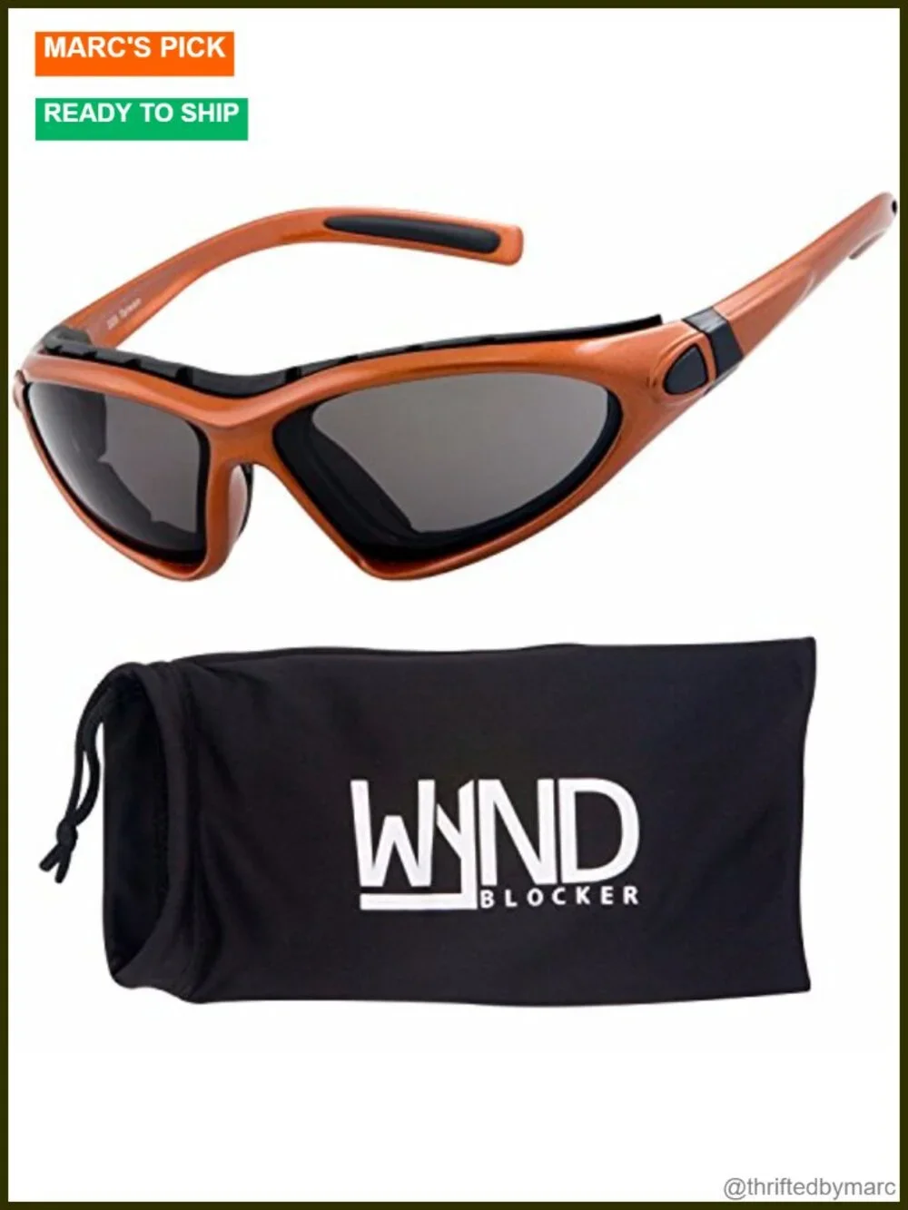 Polarized Motorcycle Riding Sunglasses UV400 TAC Lens Wrap Around